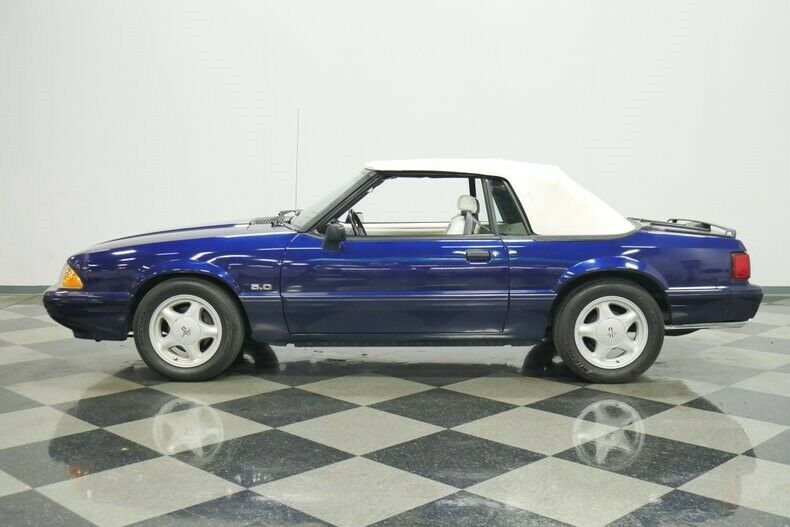 1993 Blue Ford Mustang Convertible