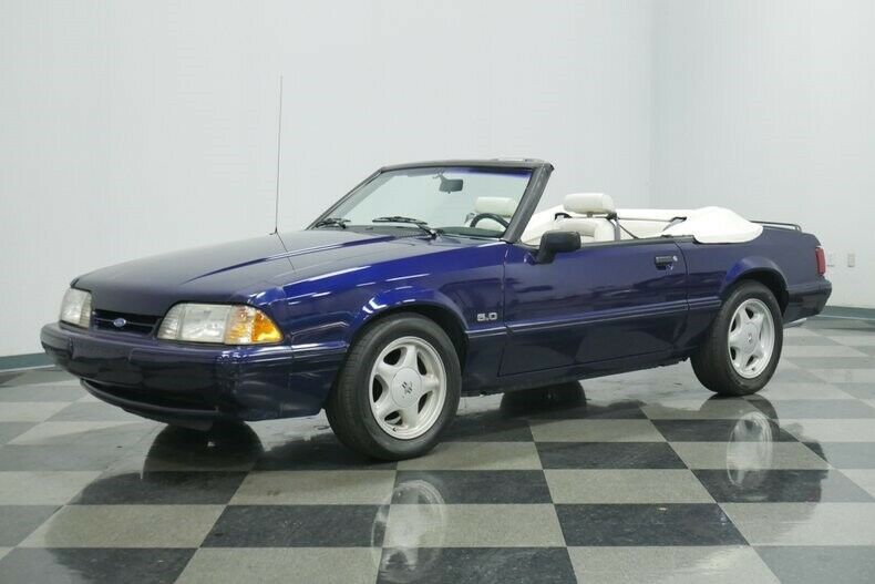 1993 Blue Ford Mustang Convertible