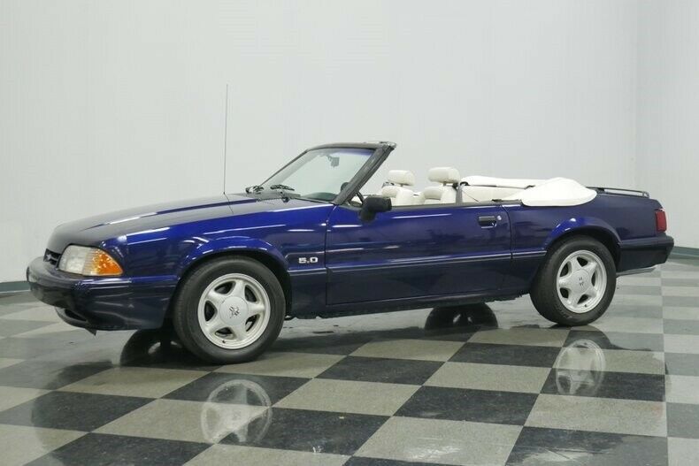 1993 Blue Ford Mustang Convertible