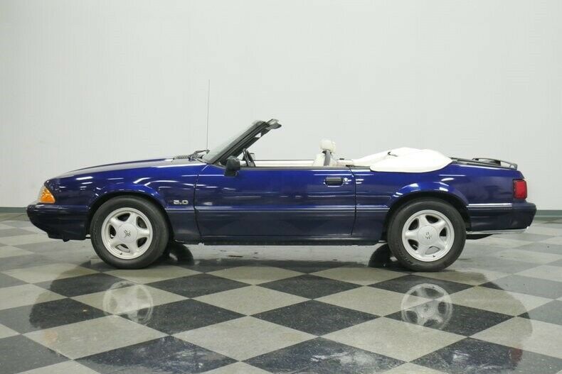 1993 Blue Ford Mustang Convertible