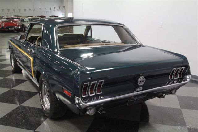 1968 Green Ford Mustang