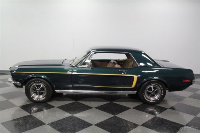 1968 Green Ford Mustang