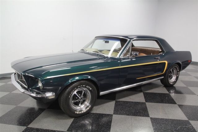 1968 Green Ford Mustang