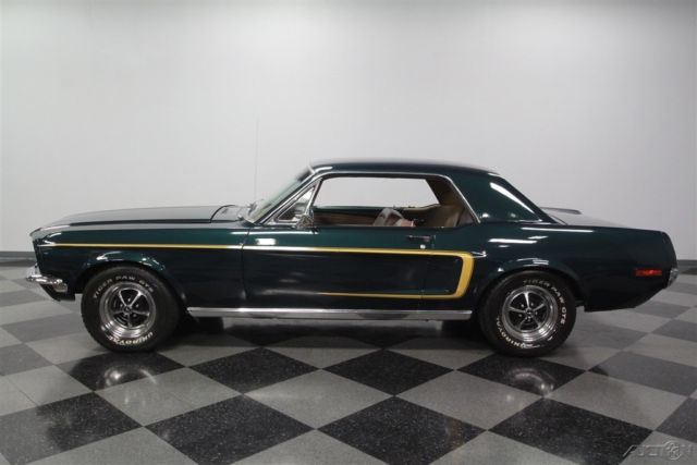 1968 Green Ford Mustang