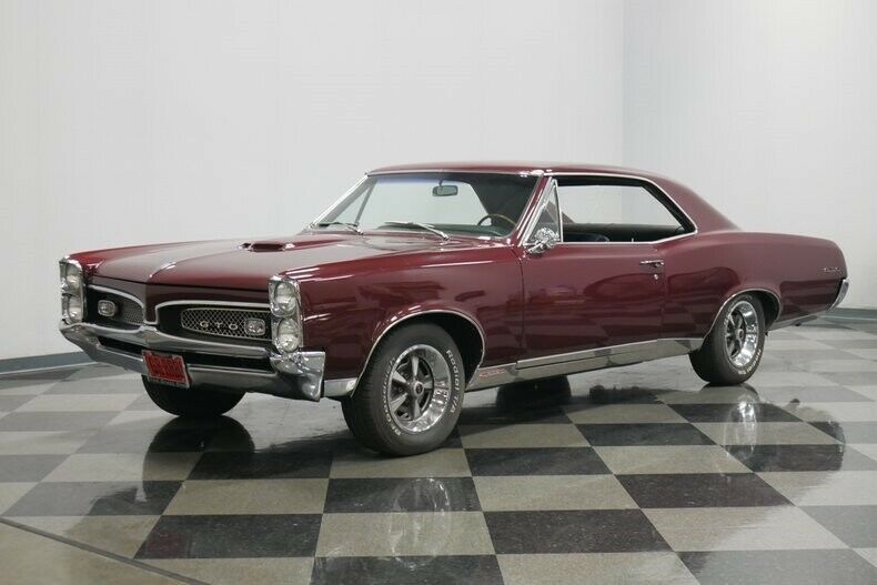 1967 Burgundy Pontiac GTO Hardtop