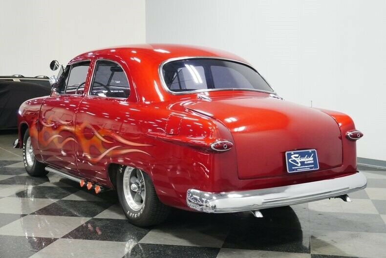 1950 Red Ford Tudor Coupe