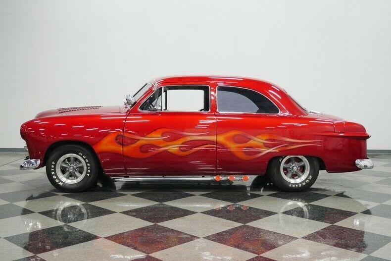 1950 Red Ford Tudor Coupe