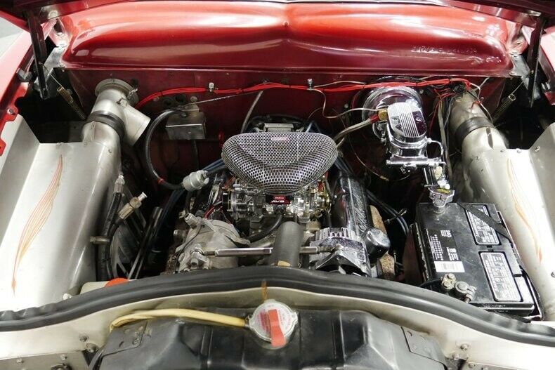 1950 Red Ford Tudor Coupe
