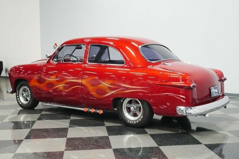 1950 Red Ford Tudor Coupe
