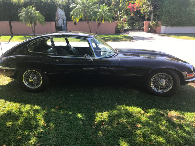 1973 Black Jaguar E-Type Coupe