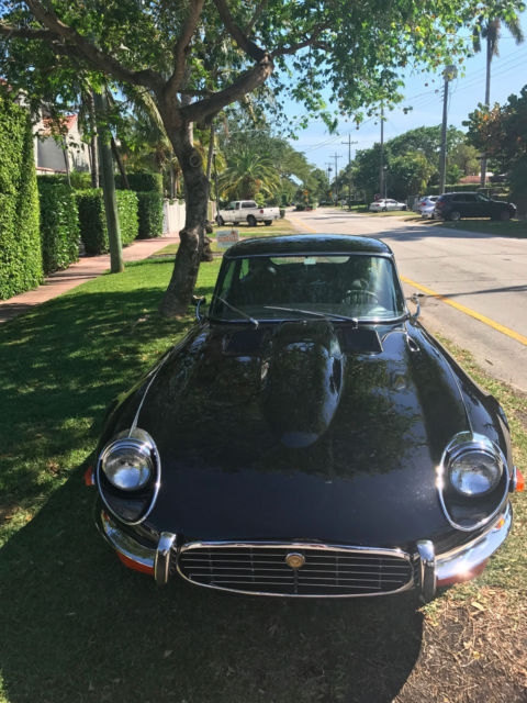 1973 Black Jaguar E-Type Coupe