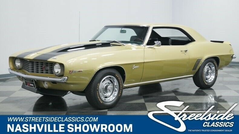 1969 Gold Chevrolet Camaro Coupe
