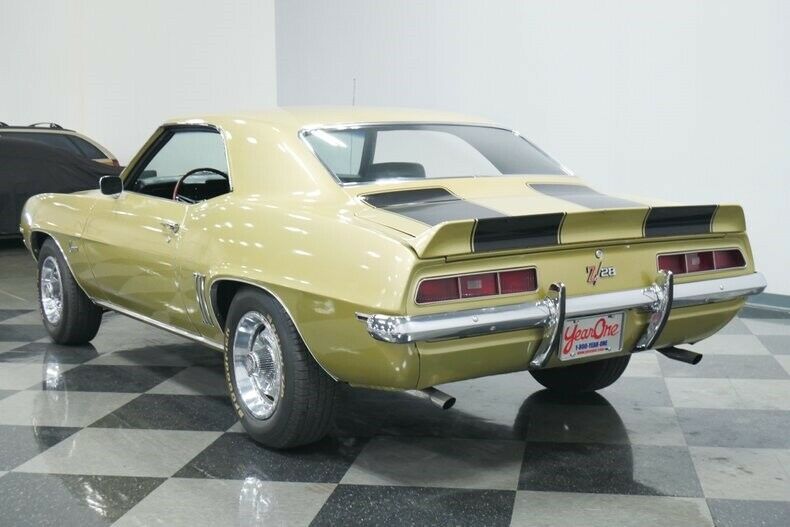 1969 Gold Chevrolet Camaro Coupe