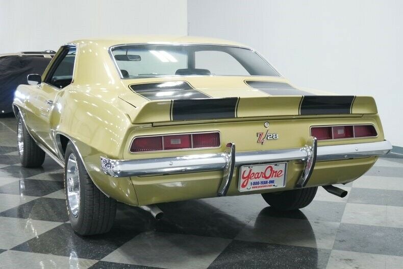 1969 Gold Chevrolet Camaro Coupe