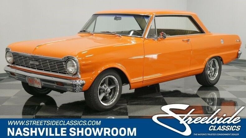 1965 Orange Chevrolet Nova Coupe