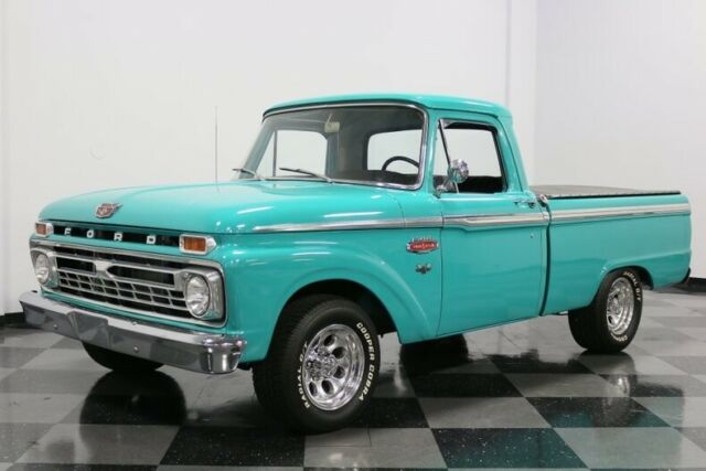 1966 Caribbean Turquoise Ford F-100 Pickup Truck