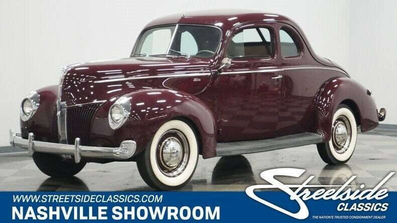 1940 Garnet Maroon Ford Deluxe Coupe