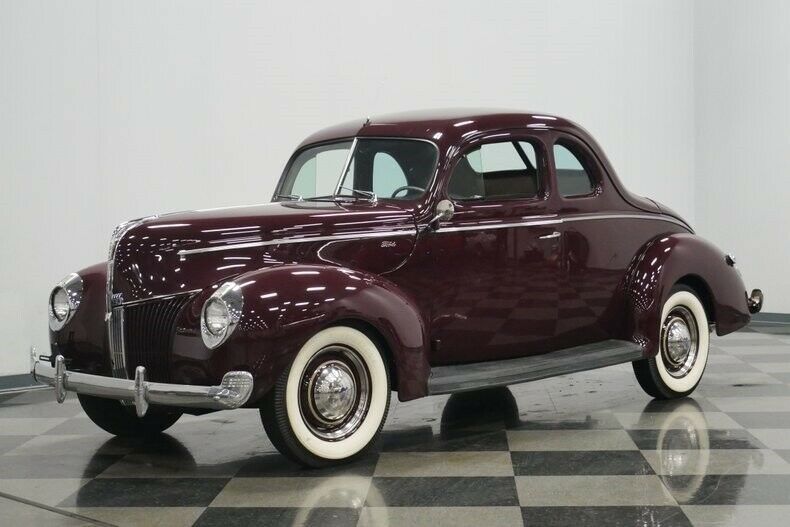 1940 Garnet Maroon Ford Deluxe Coupe