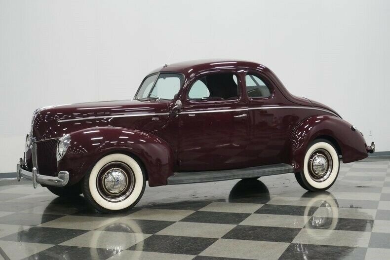 1940 Garnet Maroon Ford Deluxe Coupe