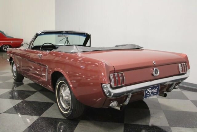 1965 Burgundy Ford Mustang Convertible