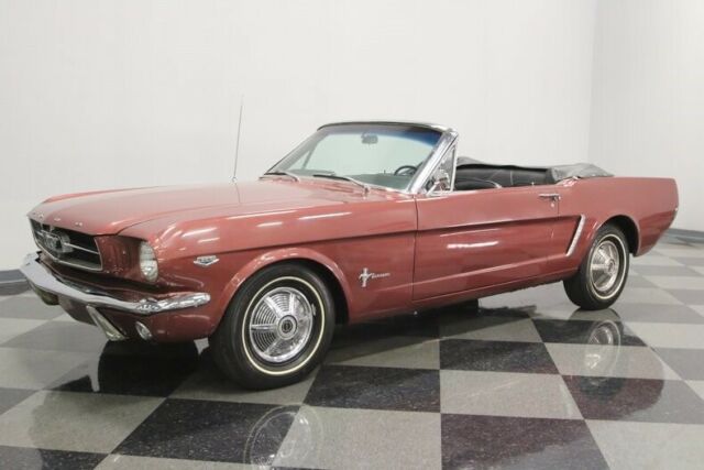 1965 Burgundy Ford Mustang Convertible