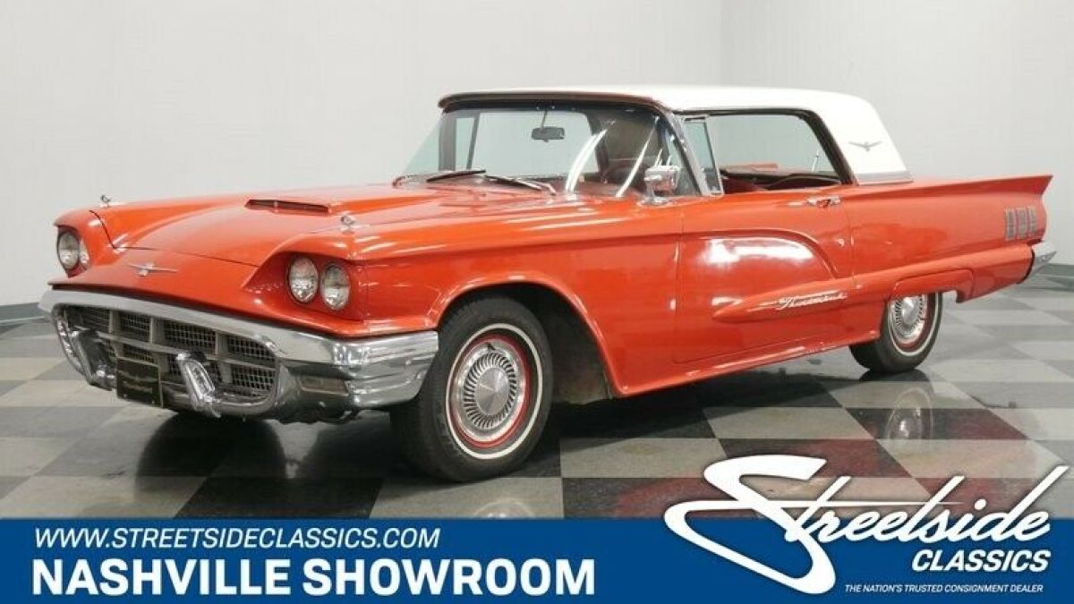 1960 Red Ford Thunderbird Hardtop