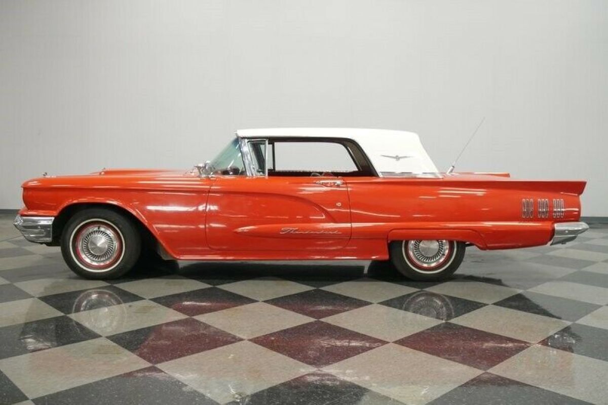 1960 Red Ford Thunderbird Hardtop