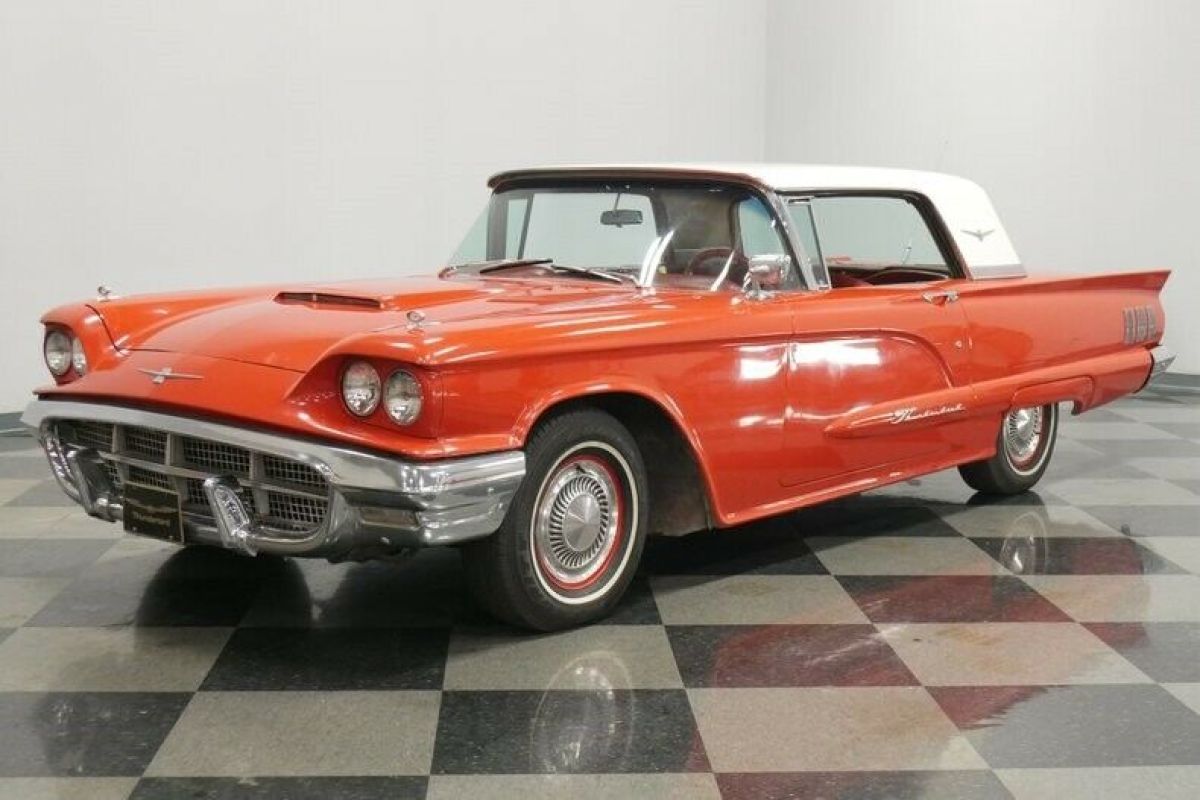1960 Red Ford Thunderbird Hardtop