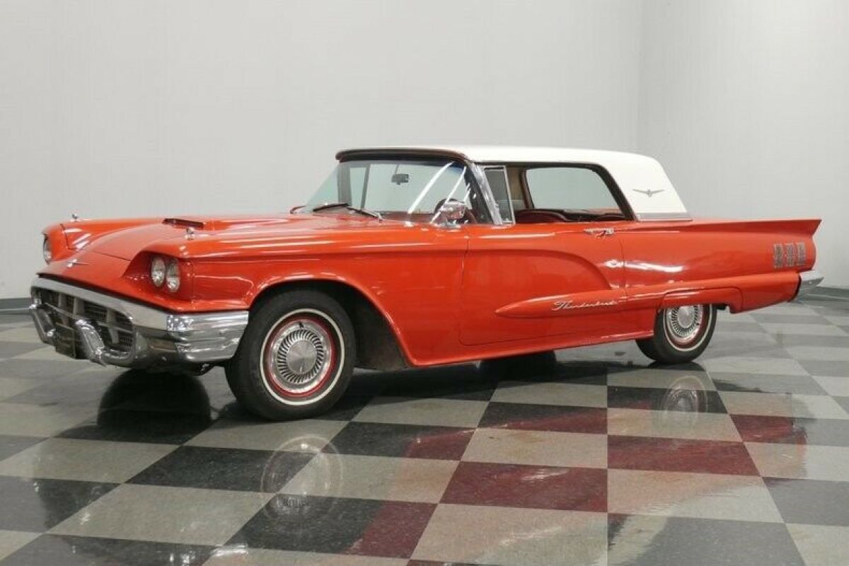 1960 Red Ford Thunderbird Hardtop