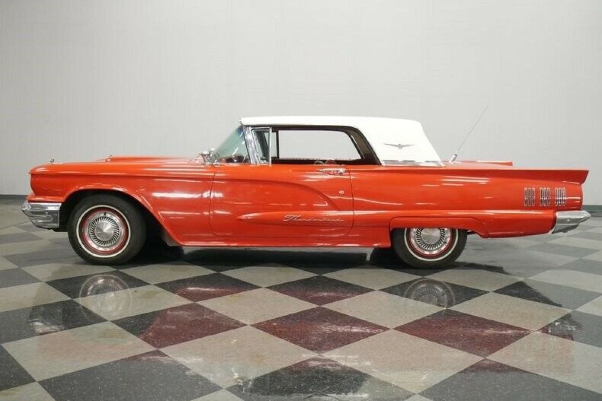 1960 Red Ford Thunderbird Hardtop