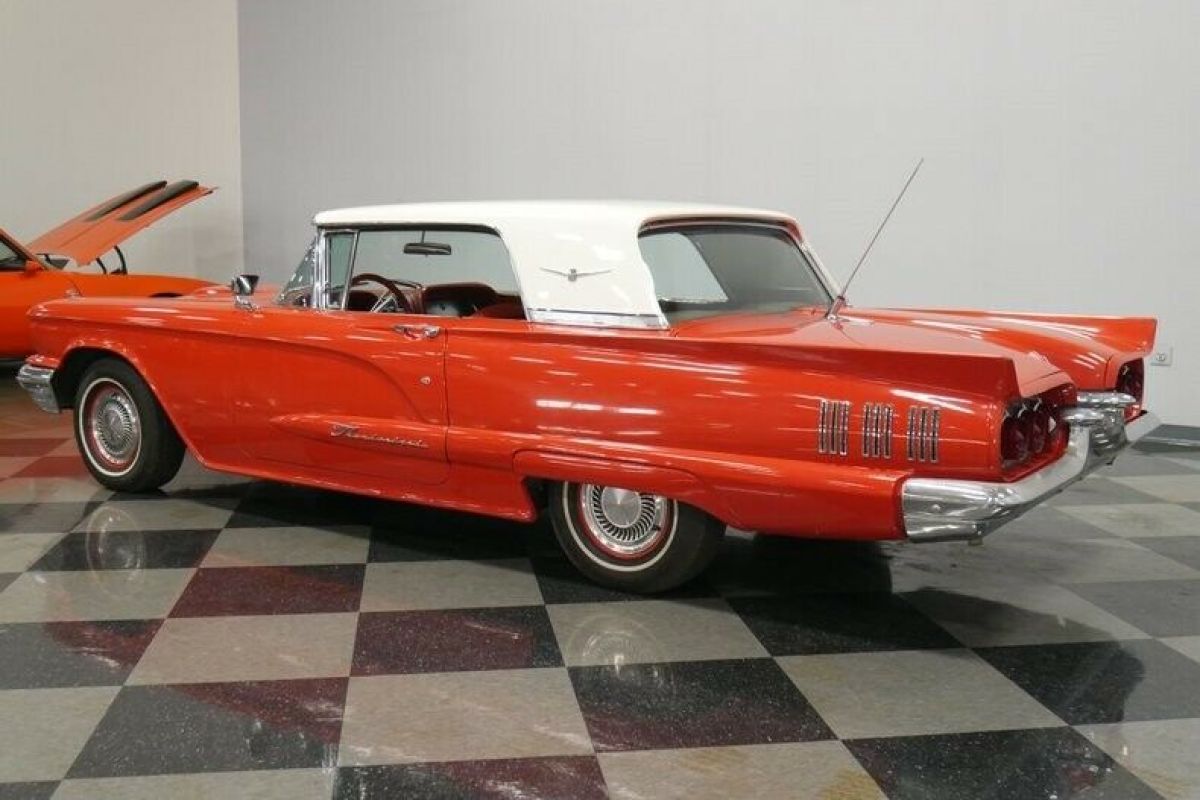 1960 Red Ford Thunderbird Hardtop