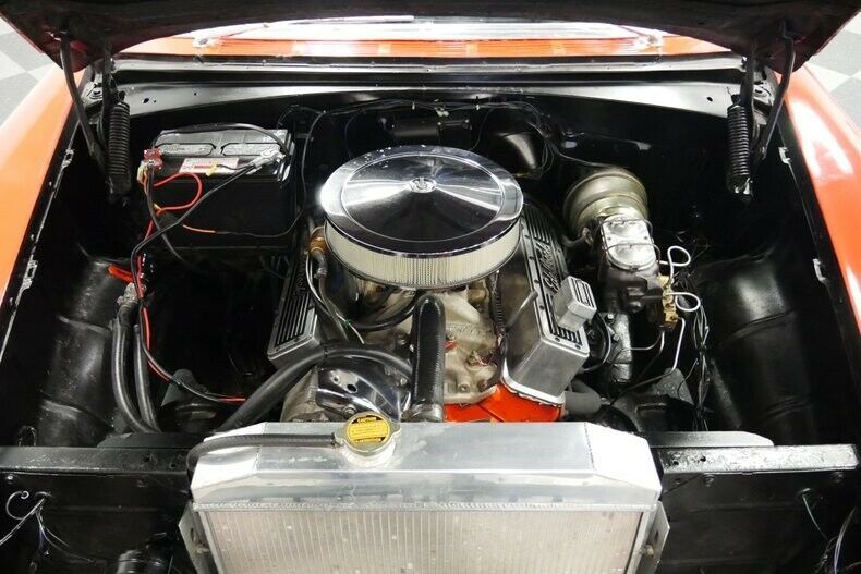 1955 Red Chevrolet Bel Air/150/210 Sedan