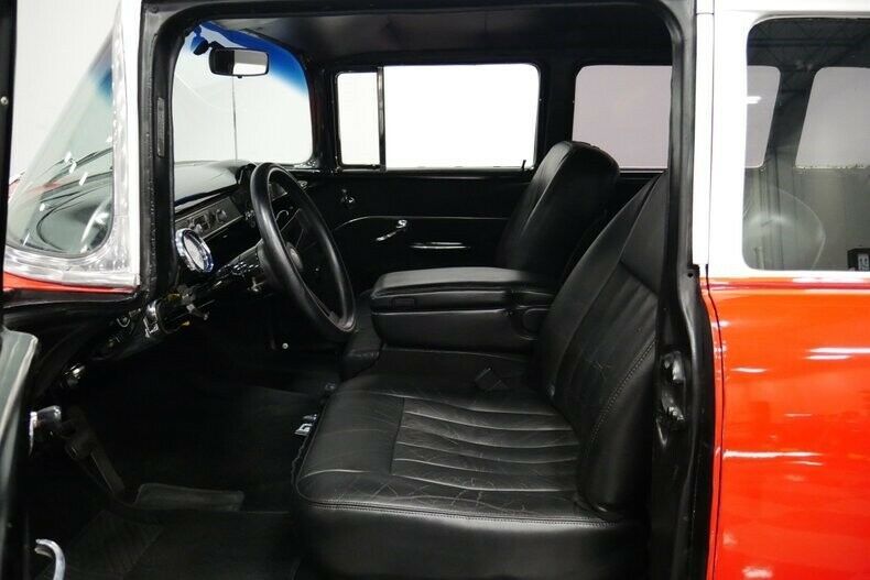 1955 Red Chevrolet Bel Air/150/210 Sedan