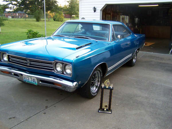 1968 Blue Plymouth GTX 2D Hardtop