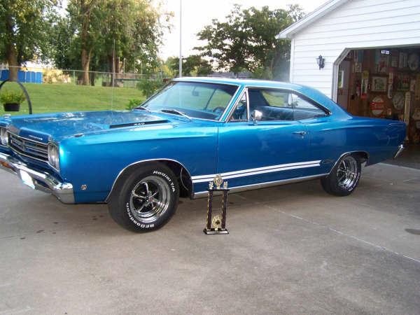 1968 Blue Plymouth GTX 2D Hardtop