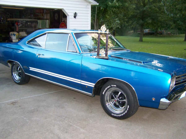 1968 Blue Plymouth GTX 2D Hardtop