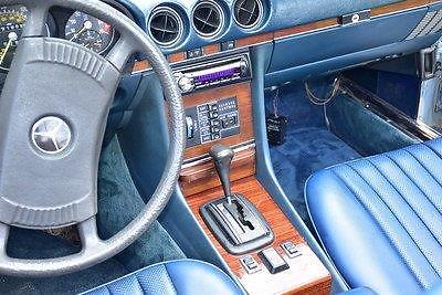 1979 ice blue Mercedes-Benz 400-Series convertible hardtop