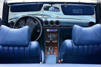 1979 ice blue Mercedes-Benz 400-Series convertible hardtop