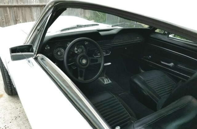 1968 White Ford Mustang Fastback