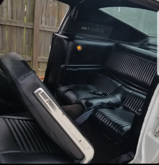 1968 White Ford Mustang Fastback