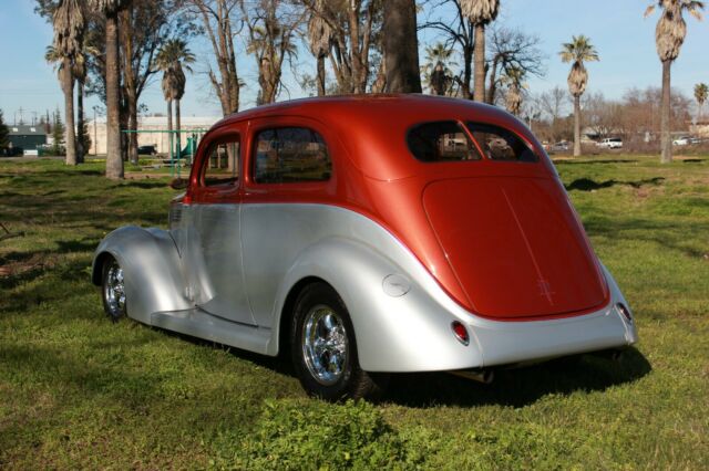 1937 Silver and Brown Ford 2 Door Sedan Sedan