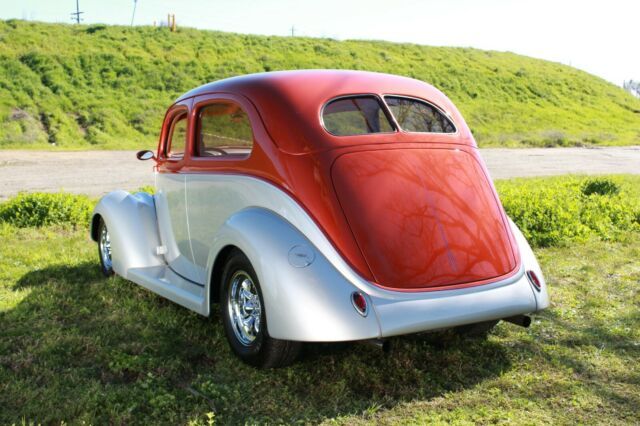 1937 Silver and Brown Ford 2 Door Sedan Sedan