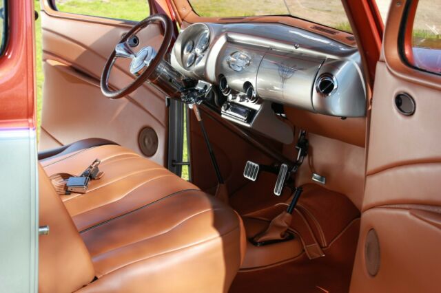 1937 Silver and Brown Ford 2 Door Sedan Sedan