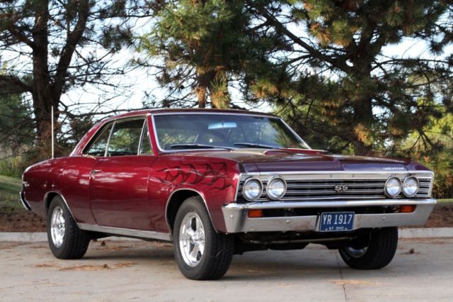 1967 Black cherry Chevrolet Chevelle Coupe