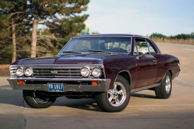 1967 Black cherry Chevrolet Chevelle Coupe