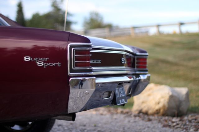 1967 Black cherry Chevrolet Chevelle Coupe