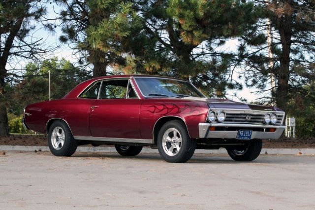 1967 Black cherry Chevrolet Chevelle Coupe