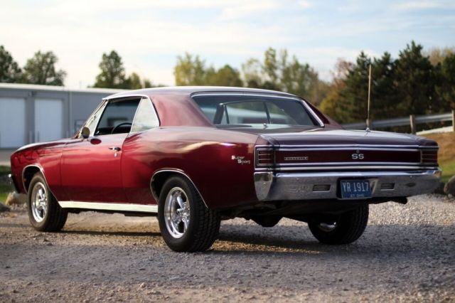 1967 Black cherry Chevrolet Chevelle Coupe
