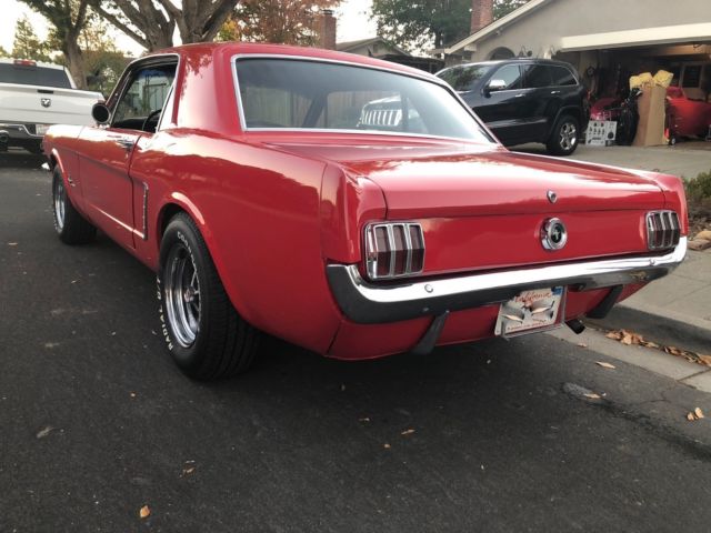 1965 Red Ford Mustang Coupe