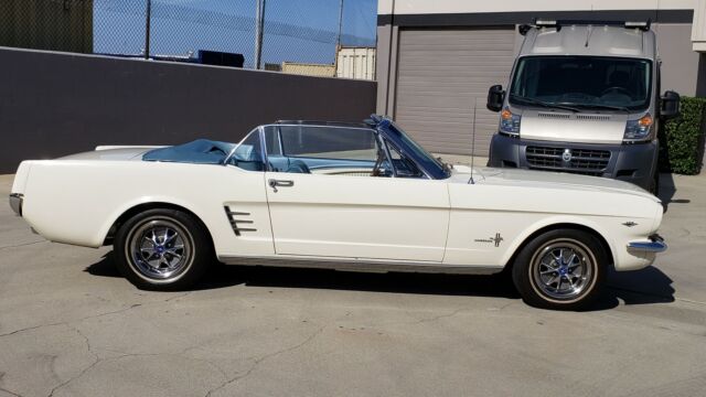1966 White Ford Mustang Convertible